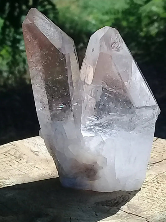 Double pointe de Cristal de roche Grade A ++++ 7 x 5 x 3,5cm Double pointe de Cristal de roche 7 x 5 x 3,5cm