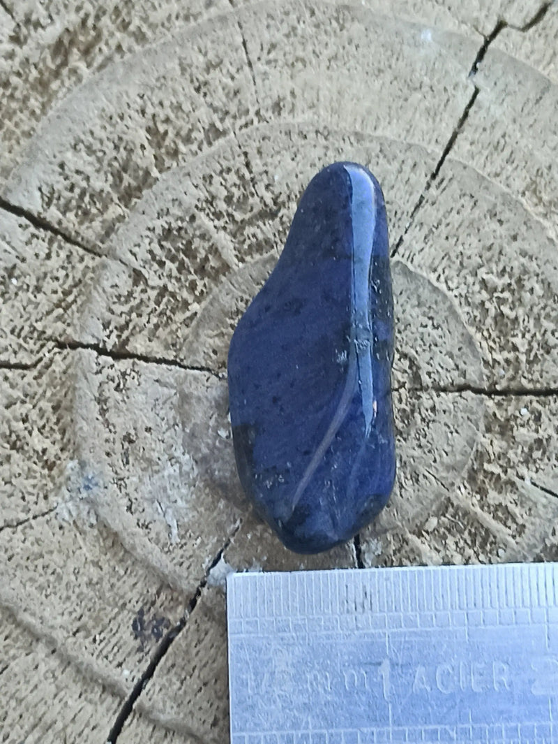 Load image into Gallery viewer, Dumortiérite du Brésil pierre roulée Grade A++++ Dumortiérite pierre roulée Dans la besace du p&#39;tit Poucet   
