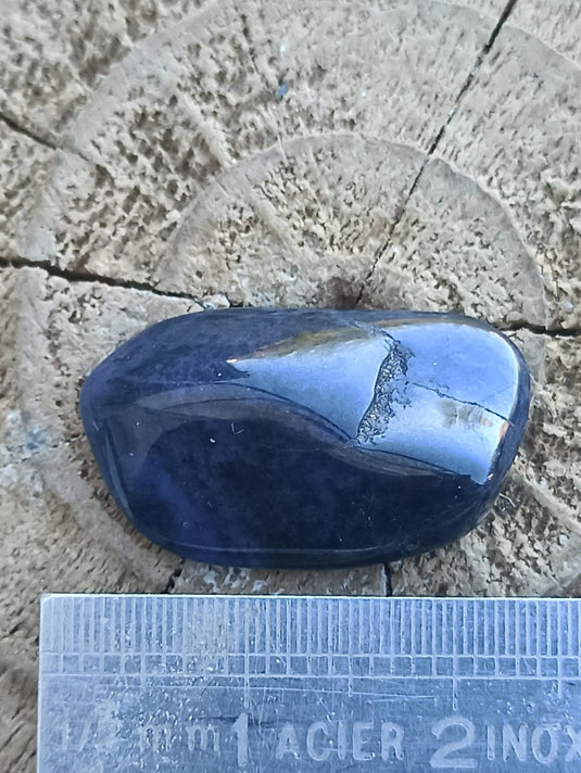 Dumortiérite du brésil pierre roulée Grade A++++ Dumortiérite pierre roulée Dans la besace du p'tit Poucet   