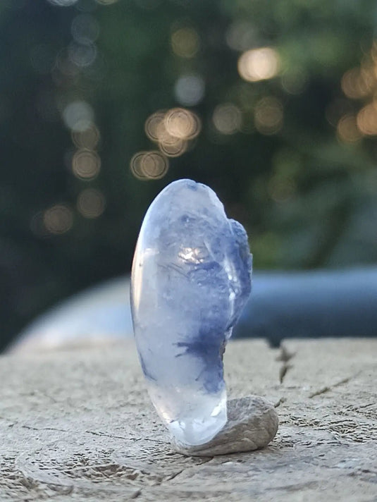 Dumortiérite/Quartz du Brésil RARE pierre roulée Grade A++++ Dumortiérite pierre roulée