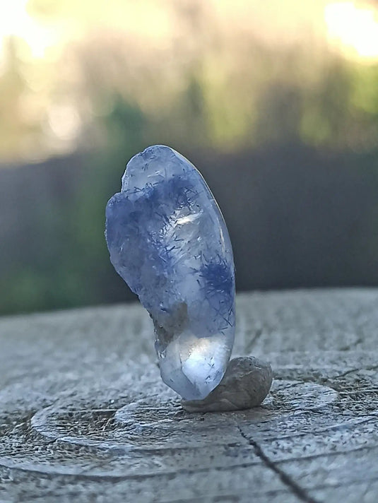 Dumortiérite/Quartz du Brésil RARE pierre roulée Grade A++++ Dumortiérite pierre roulée