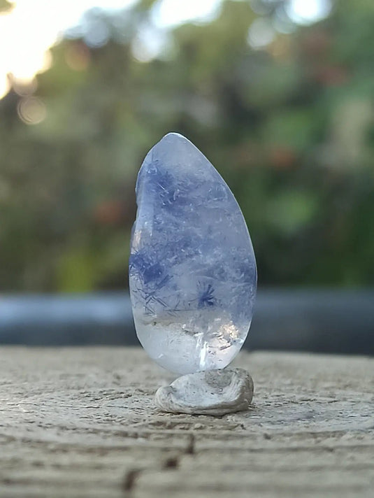 Dumortiérite/Quartz du Brésil RARE pierre roulée Grade A++++ Dumortiérite pierre roulée