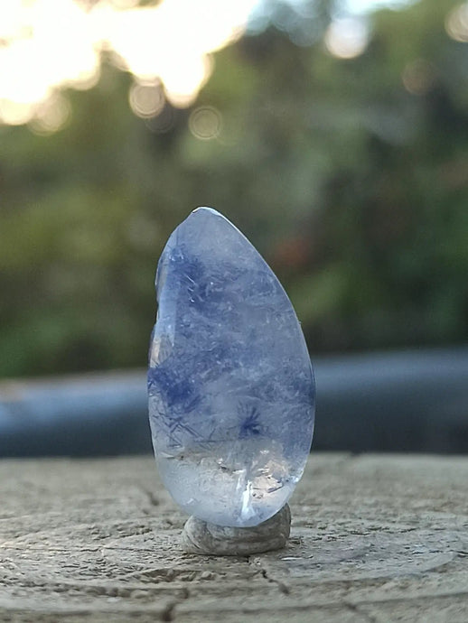 Dumortiérite/Quartz du Brésil RARE pierre roulée Grade A++++ Dumortiérite pierre roulée