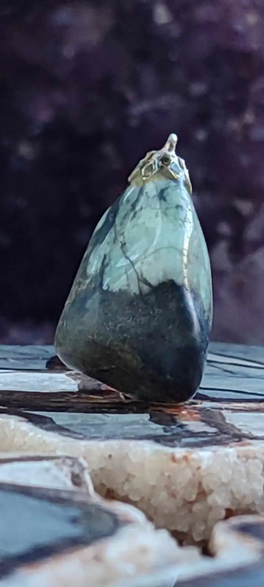 Emeraude de Zambie pendentif Grade A++++ (fourni avec cordon) Emeraude pendentif