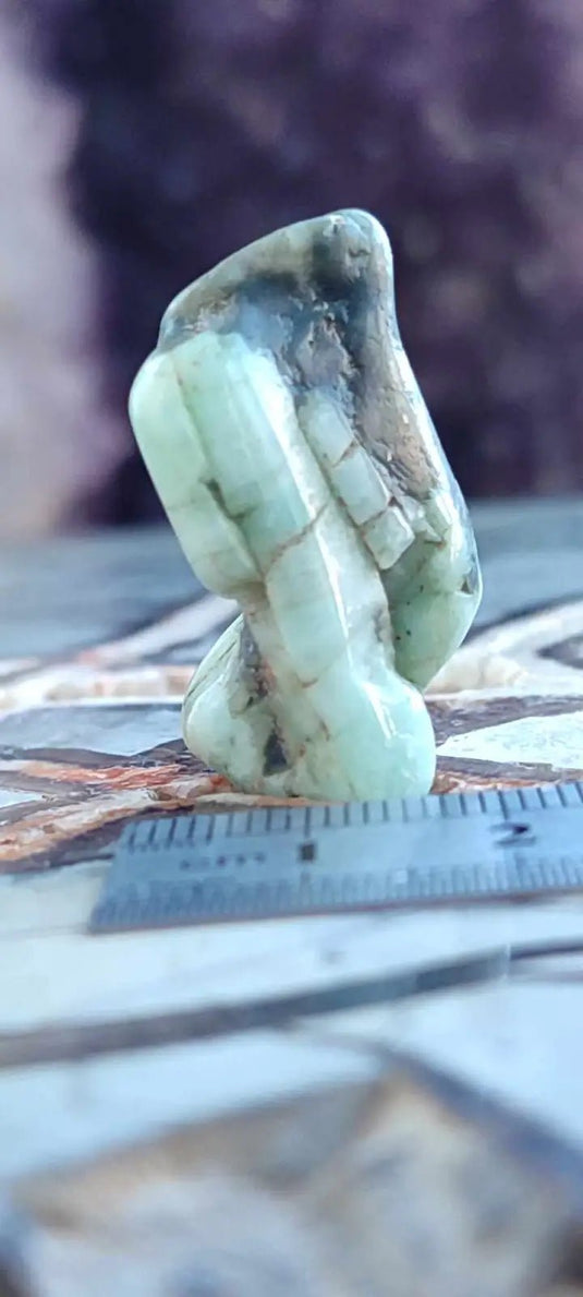 Emeraude de Zambie pierre roulée Grade A++++ Emeraude pierre roulée