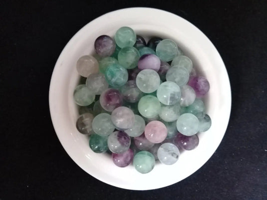 Fluorite de France perle Grade A++++ Prix perle à l’unité Fluorite de France perles 8mm