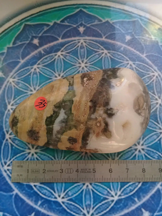 Galet en Jaspe Océan Grade A ++++ Galet en Jaspe Océan