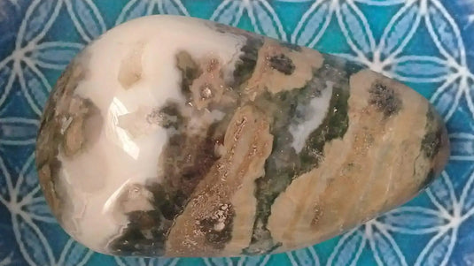 Galet en Jaspe Océan Grade A ++++ Galet en Jaspe Océan