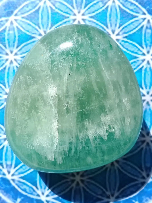 Galet Fluorite verte Grade A ++++ Galet Fluorite verte