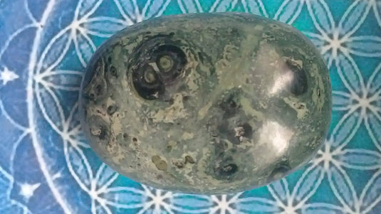 Galet Jaspe vert de Kambaba Grade A ++++ Galet Jaspe vert de Kambaba