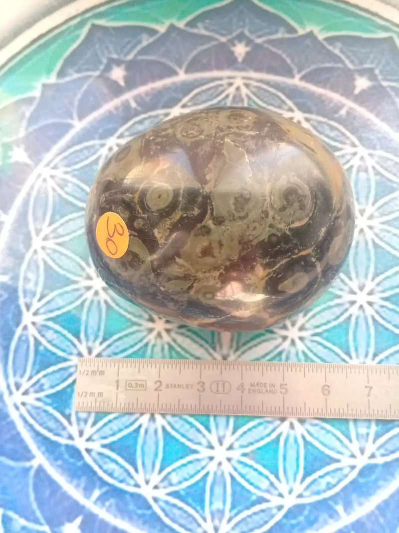 Chargez l&#39;image dans la visionneuse de la galerie, Galet Jaspe vert de Kambaba Grade A ++++ Galet Jaspe vert de Kambaba
