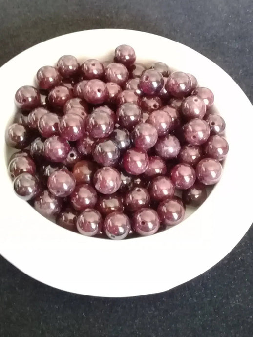 Grenat rouge de Tanzanie perle Grade A++++ Prix perle à l’unité Diamètre 8mm Grenat rouge de Tanzanie perles 8mm