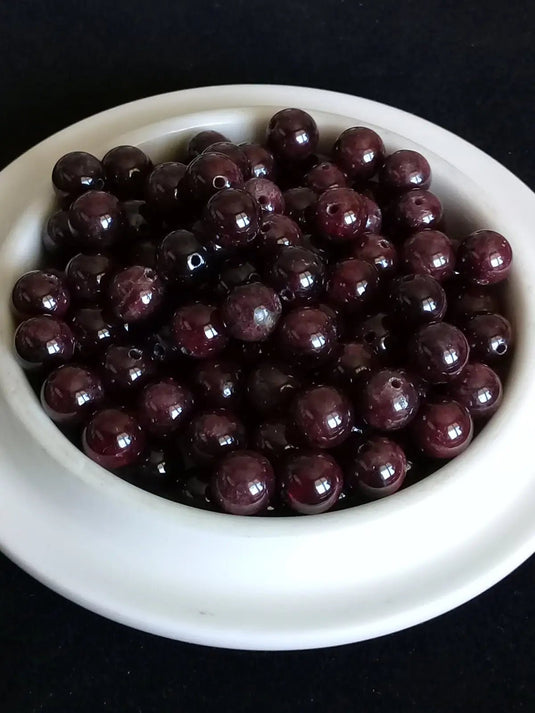 Grenat rouge de Tanzanie perle Grade A++++ Prix perle à l’unité Grenat rouge de Tanzanie perles 8mm