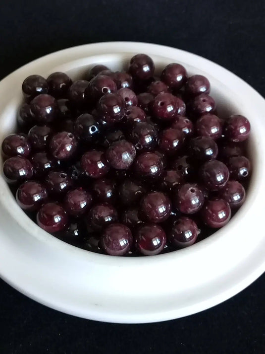 Grenat rouge de Tanzanie perle Grade A++++ Prix perle à l’unité Grenat rouge de Tanzanie perles 8mm