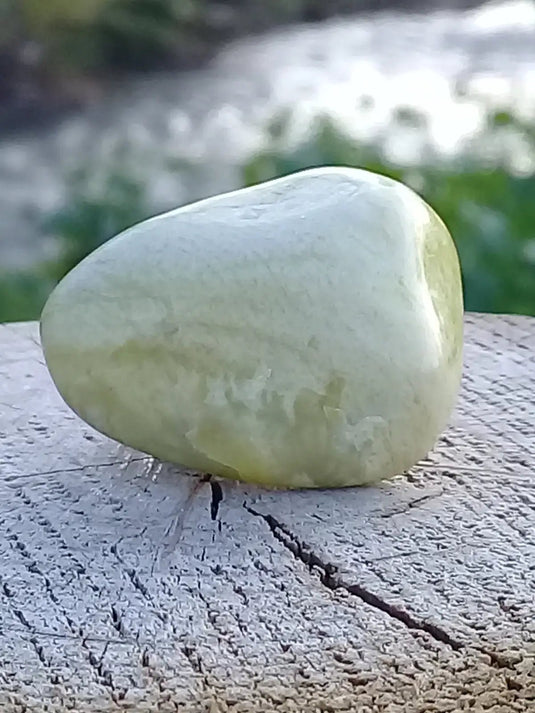 Healerite Serpentine pierre roulée Grade A +++ (Très Rare) Healerite Serpentine pierre roulée