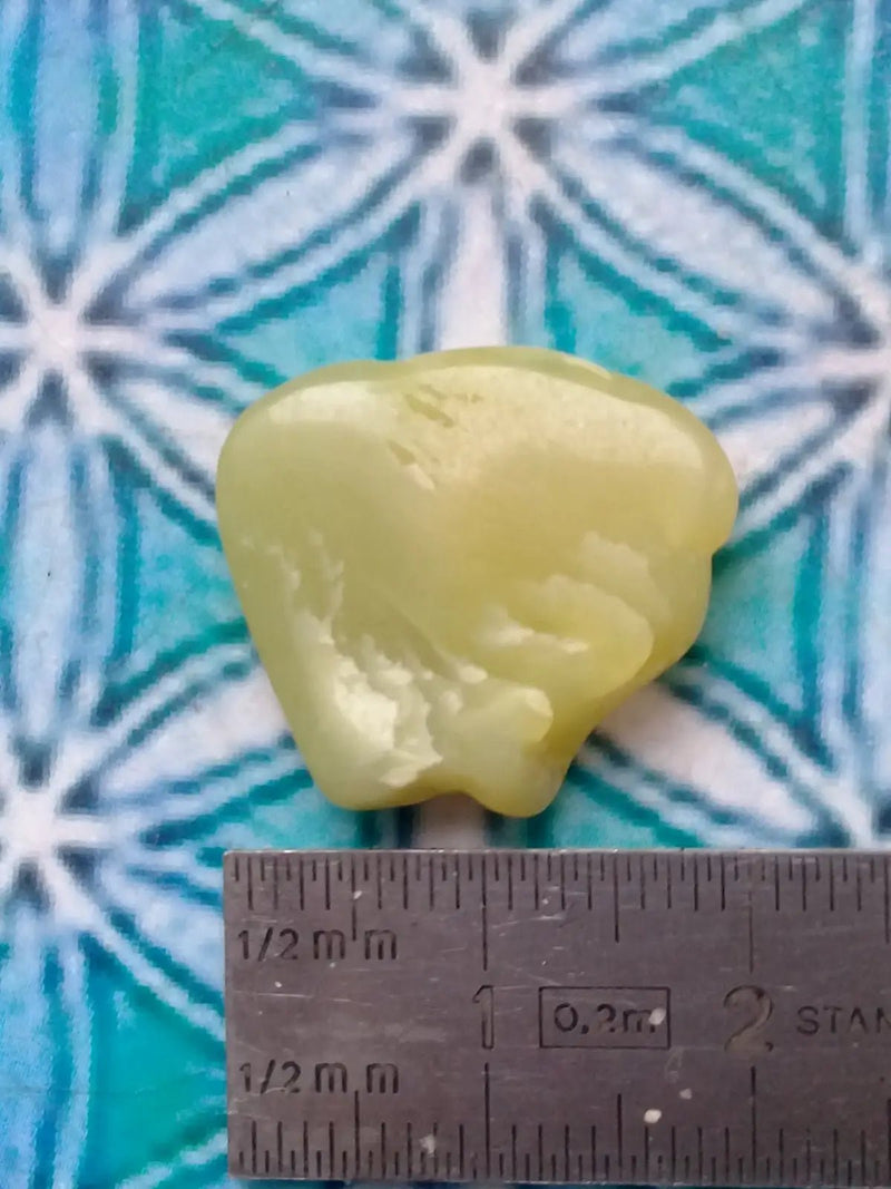 Load image into Gallery viewer, Healerite Serpentine pierre roulée Grade A ++++ (Très rare) Healerite Serpentine pierre roulée
