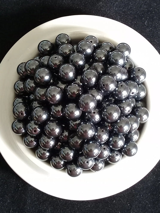 Hématite d’Australie perle Grade A++++ Prix perle à l’unité Hématite d'Australie perles 8mm Dans la besace du p'tit Poucet   