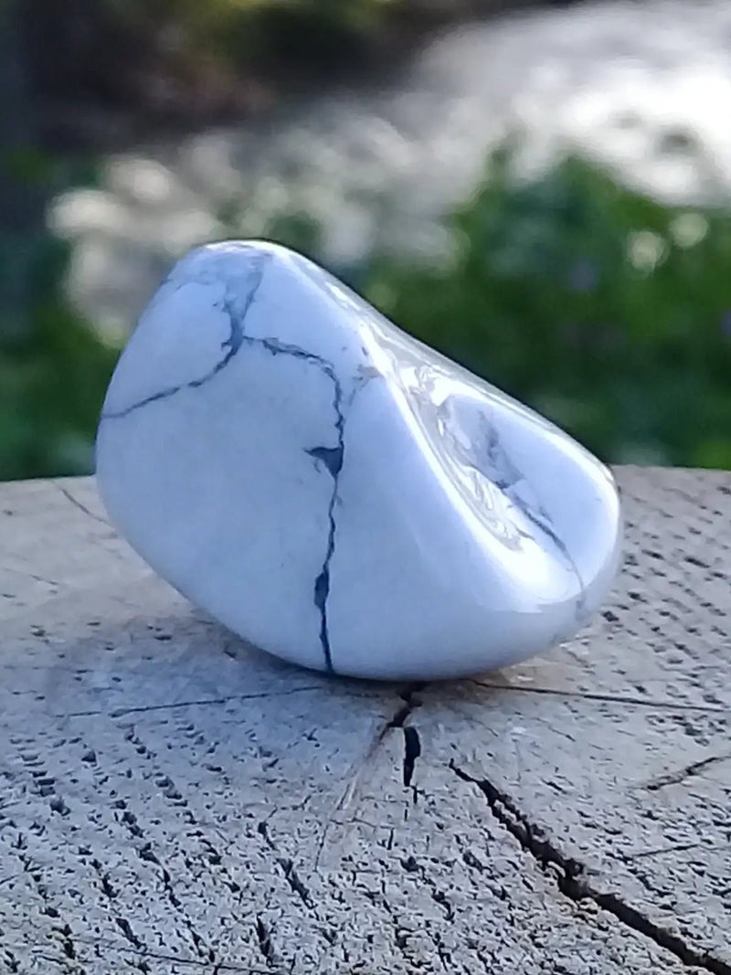 Load image into Gallery viewer, Howlite pierre roulée Grade A ++++ Howlite pierre roulée
