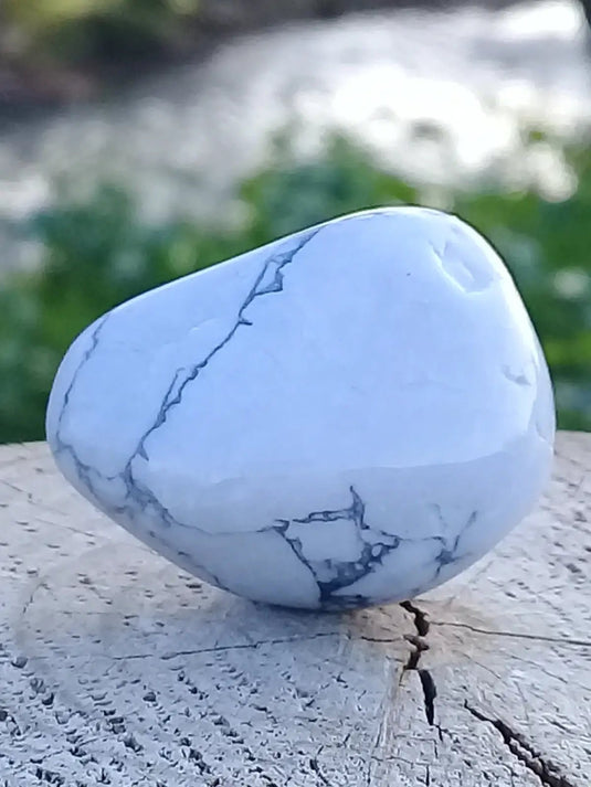 Howlite pierre roulée Grade A ++++ Howlite pierre roulée