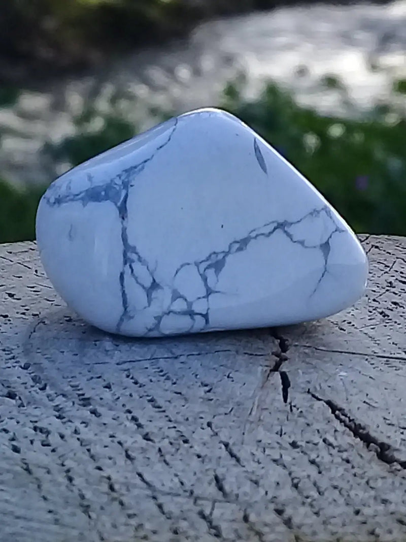 Load image into Gallery viewer, Howlite pierre roulée Grade A ++++ Howlite pierre roulée
