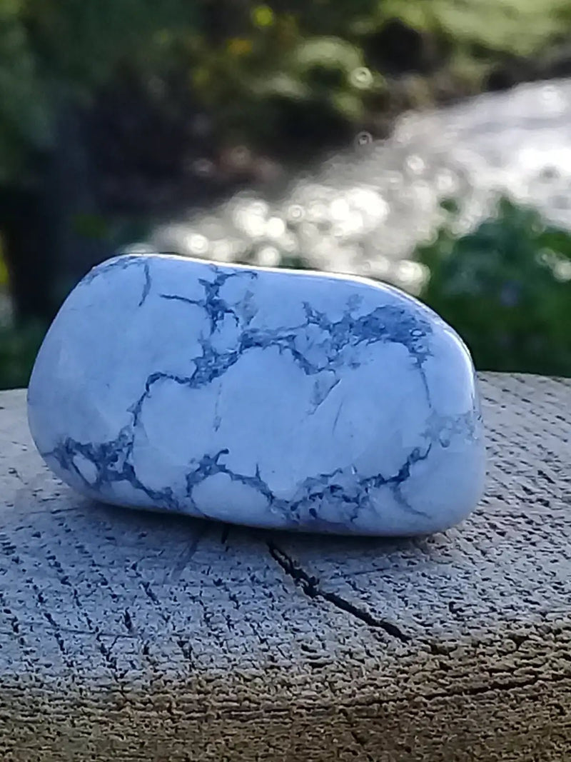 Load image into Gallery viewer, Howlite pierre roulée Grade A ++++ Howlite pierre roulée
