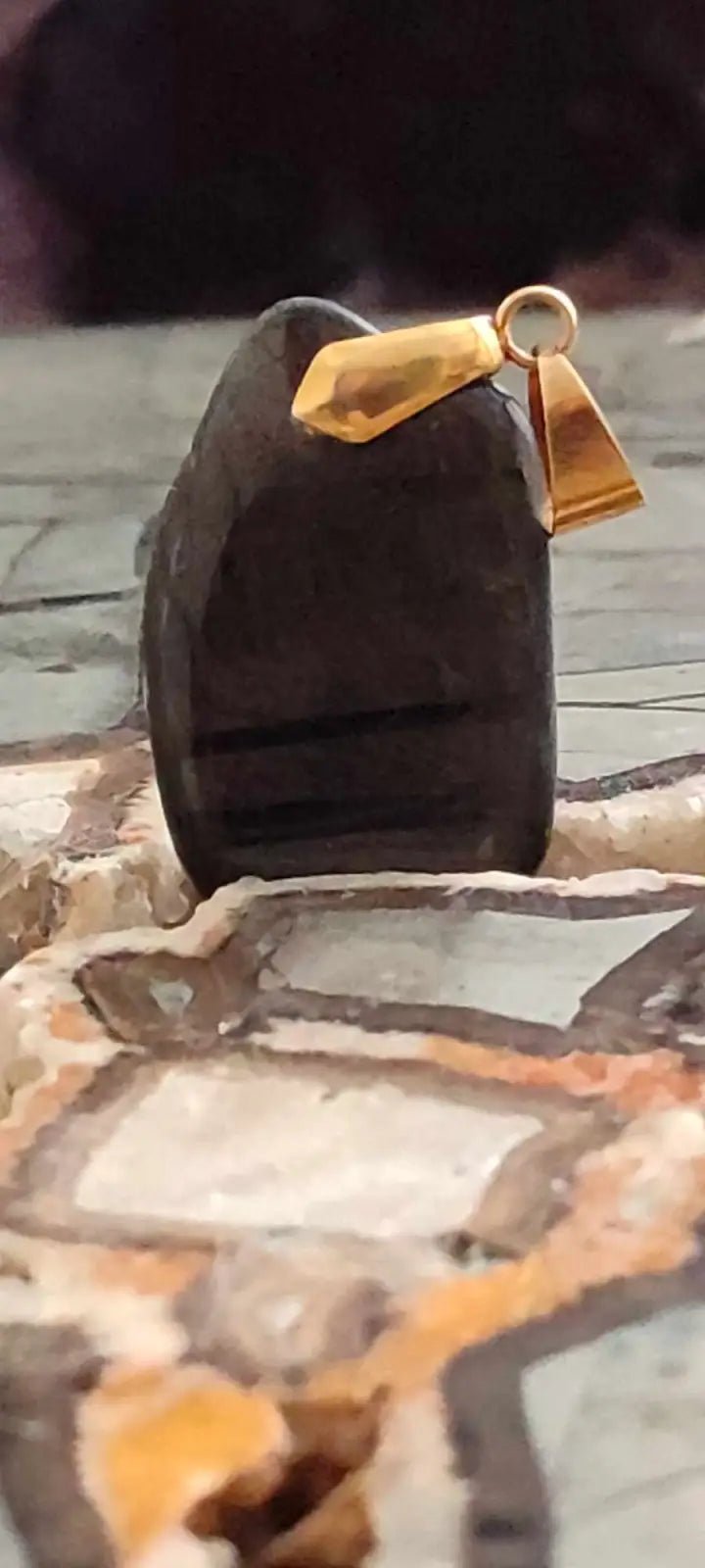 Load image into Gallery viewer, Hyperstène du Brésil pendentif Grade A++++ Hypersthène pendentif
