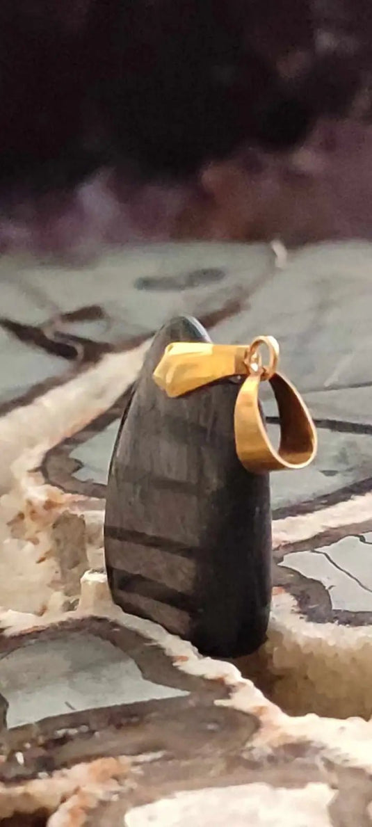 Hyperstène du Brésil pendentif Grade A++++ Hypersthène pendentif