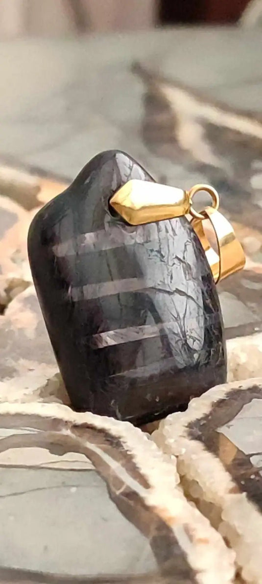 Hyperstène du Brésil pendentif Grade A++++ Hypersthène pendentif