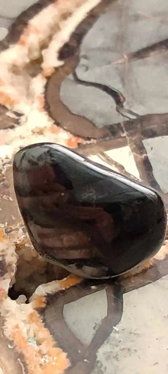 Hypersthène du Brésil pierre roulée Grade A++++ Hypersthène pierre roulée