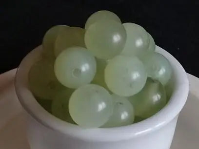 Jade de Chine véritable perle Grade A++++ Prix perle à l’unité Jade de Chine perles 8mm Dans la besace du p'tit Poucet   