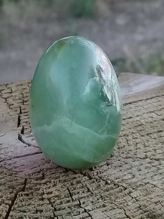 Jade de Chine (Véritable) pierre roulée Grade A++++ Fourni avec cage et cordon Jade de Chine (Véritable) pendentif Dans la besace du p'tit Poucet   