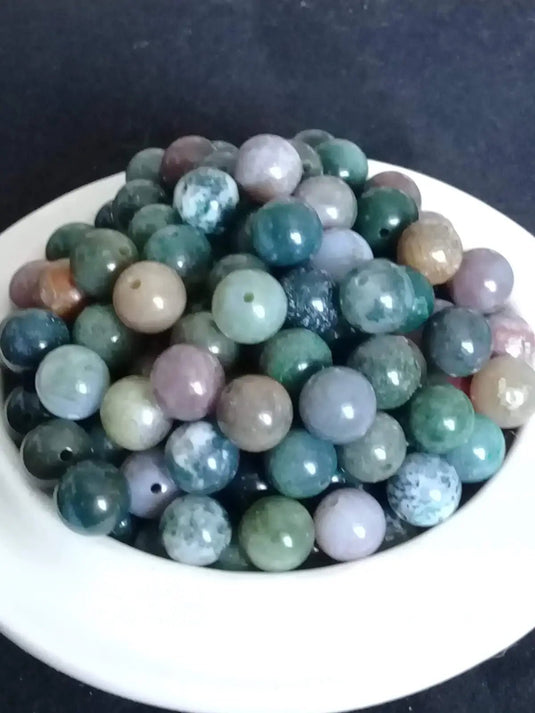 Jaspe & Agate mélange de perle Grade A++++ Prix perle à l’unité Diam 8mm Jaspe & Agate mélange de perle