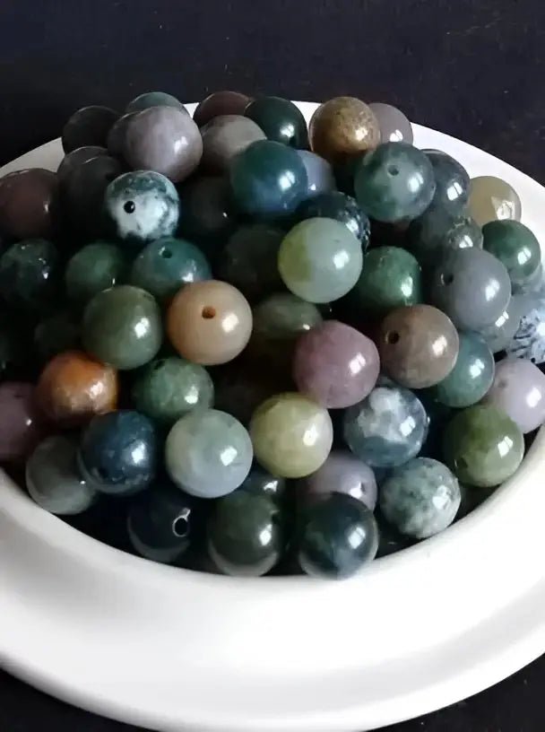 Load image into Gallery viewer, Jaspe &amp; Agate mélange de perle Grade A++++ Prix perle à l’unité Diam 8mm Jaspe &amp; Agate mélange de perle
