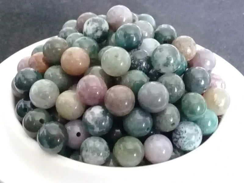 Load image into Gallery viewer, Jaspe &amp; Agate mélange de perle Grade A++++ Prix perle à l’unité Diam 8mm Jaspe &amp; Agate mélange de perle
