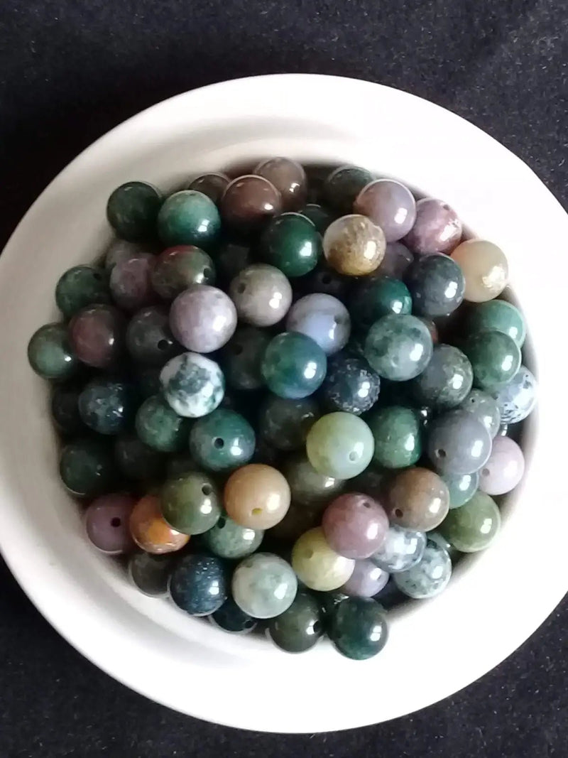 Load image into Gallery viewer, Jaspe &amp; Agate mélange de perle Grade A++++ Prix perle à l’unité Diam 8mm Jaspe &amp; Agate mélange de perle
