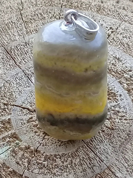 Jaspe Bourdon ou Jaspe Bumble-Bee pendentif Grade A+++ Rare Fourni avec cordon Jaspe Bourdon ou Jaspe Bumble-Bee pendentif