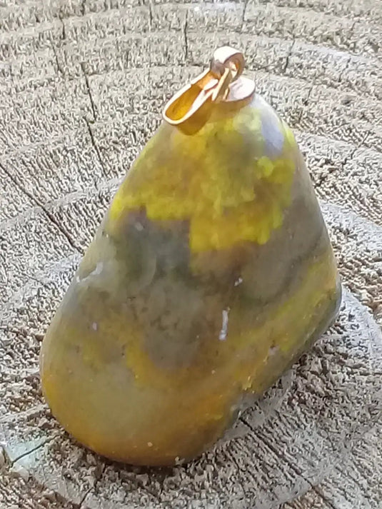 Jaspe Bourdon ou Jaspe Bumble-Bee pendentif Grade A+++ Rare Fourni avec cordon Jaspe Bourdon ou Jaspe Bumble-Bee pendentif