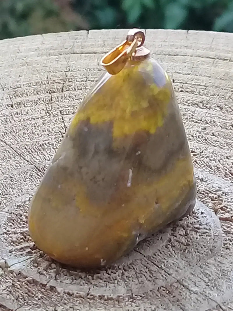 Chargez l&#39;image dans la visionneuse de la galerie, Jaspe Bourdon ou Jaspe Bumble-Bee pendentif Grade A+++ Rare Fourni avec cordon Jaspe Bourdon ou Jaspe Bumble-Bee pendentif
