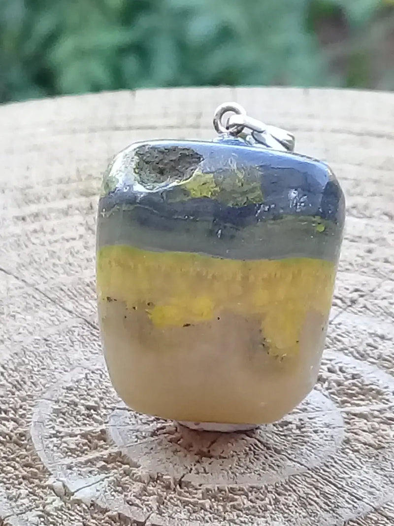 Chargez l&#39;image dans la visionneuse de la galerie, Jaspe Bourdon ou Jaspe Bumble-Bee pendentif Grade A+++ Rare Fourni avec cordon Jaspe Bourdon ou Jaspe Bumble-Bee pendentif
