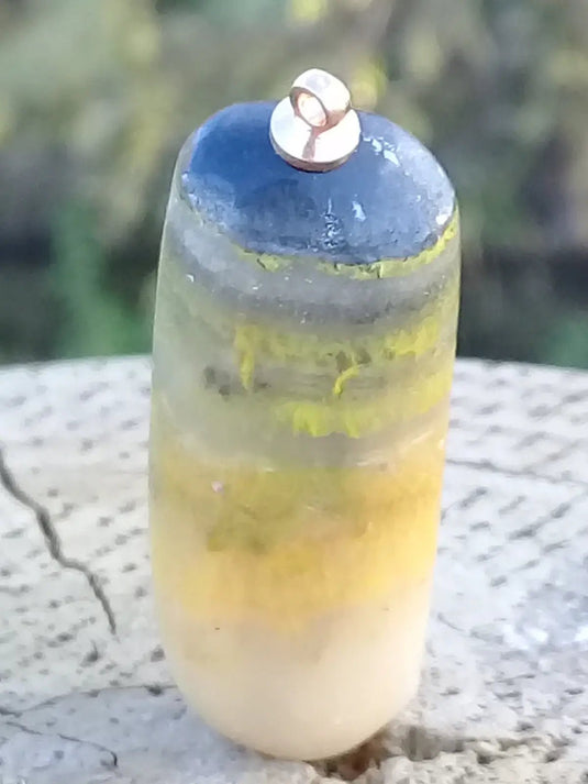 Jaspe Bourdon ou Jaspe Bumble-Bee pendentif Grade A+++ Rare Fourni avec cordon Jaspe Bourdon ou Jaspe Bumble-Bee pendentif