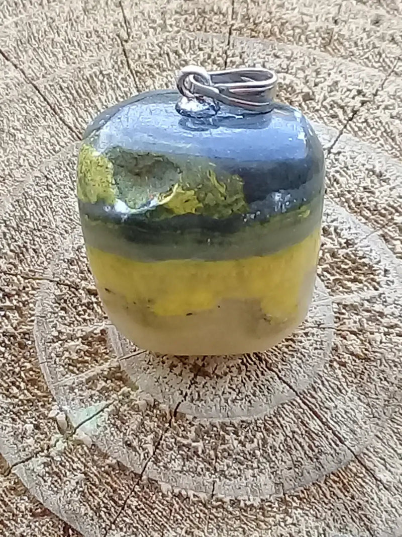 Chargez l&#39;image dans la visionneuse de la galerie, Jaspe Bourdon ou Jaspe Bumble-Bee pendentif Grade A+++ Rare Fourni avec cordon Jaspe Bourdon ou Jaspe Bumble-Bee pendentif
