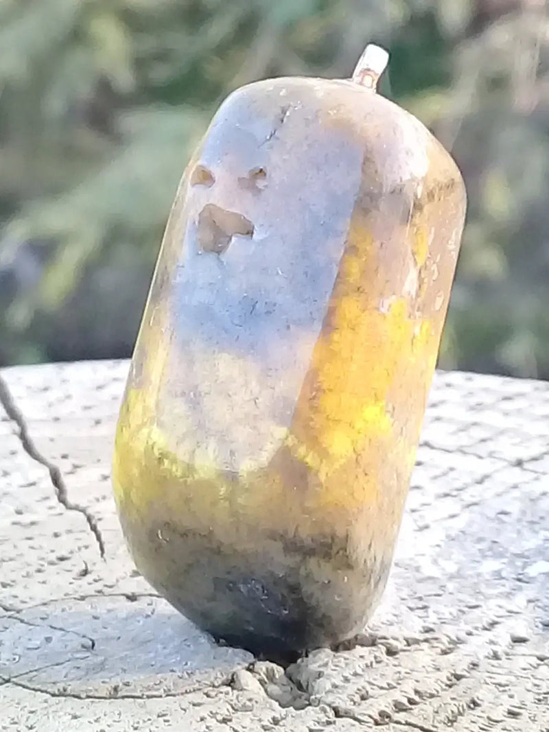 Chargez l&#39;image dans la visionneuse de la galerie, Jaspe Bourdon ou Jaspe Bumble-Bee pendentif Grade A+++ Rare Fourni avec cordon Jaspe Bourdon ou Jaspe Bumble-Bee pendentif
