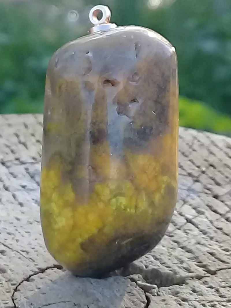 Chargez l&#39;image dans la visionneuse de la galerie, Jaspe Bourdon ou Jaspe Bumble-Bee pendentif Grade A+++ Rare Fourni avec cordon Jaspe Bourdon ou Jaspe Bumble-Bee pendentif
