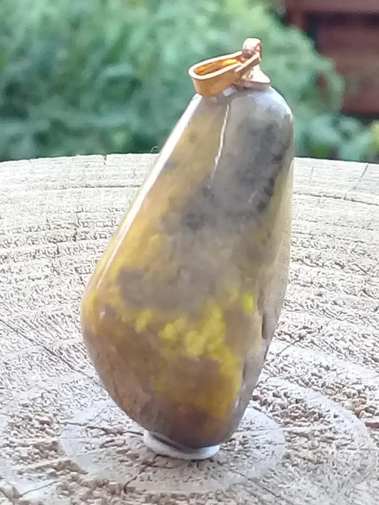 Jaspe Bourdon ou Jaspe Bumble-Bee pendentif Grade A+++ Rare Fourni avec cordon Jaspe Bourdon ou Jaspe Bumble-Bee pendentif