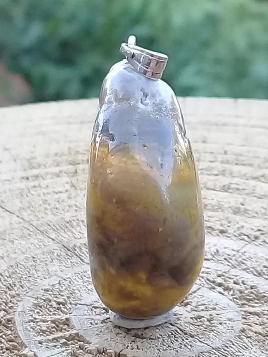 Jaspe Bourdon ou Jaspe Bumble-Bee pendentif Grade A+++ Rare Fourni avec cordon Jaspe Bourdon ou Jaspe Bumble-Bee pendentif