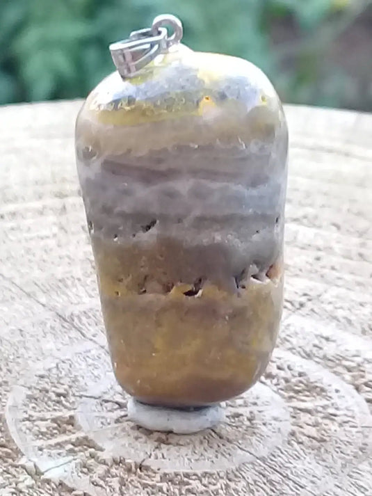 Jaspe Bourdon ou Jaspe Bumble-Bee pendentif Grade A+++ Rare Fourni avec cordon Jaspe Bourdon ou Jaspe Bumble-Bee pendentif