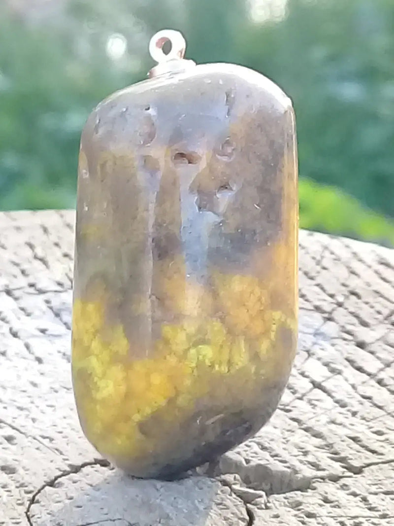 Chargez l&#39;image dans la visionneuse de la galerie, Jaspe Bourdon ou Jaspe Bumble-Bee pendentif Grade A+++ Rare Fourni avec cordon Jaspe Bourdon ou Jaspe Bumble-Bee pendentif
