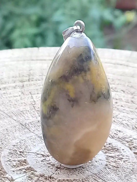 Jaspe Bourdon ou Jaspe Bumble-Bee pendentif Grade A+++ Rare Fourni avec cordon Jaspe Bourdon ou Jaspe Bumble-Bee pendentif