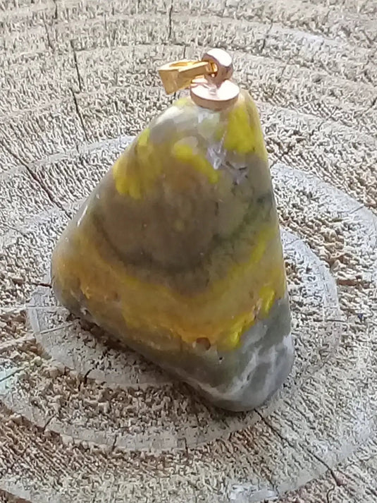 Jaspe Bourdon ou Jaspe Bumble-Bee pendentif Grade A+++ Rare Fourni avec cordon Jaspe Bourdon ou Jaspe Bumble-Bee pendentif