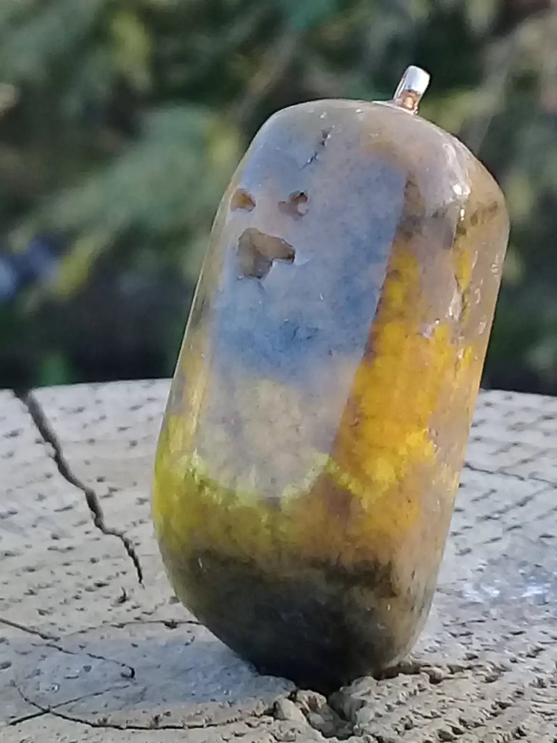 Chargez l&#39;image dans la visionneuse de la galerie, Jaspe Bourdon ou Jaspe Bumble-Bee pendentif Grade A+++ Rare Fourni avec cordon Jaspe Bourdon ou Jaspe Bumble-Bee pendentif
